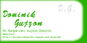 dominik gujzon business card